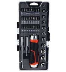 Ex Tools KO-CR1001710 Set raglje in izvijača z nastavki 38 kosov HARDEN