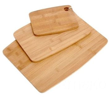 EXCELLENT Excellent KO-784610010 Set lesenih desk za rezanje 3 kos