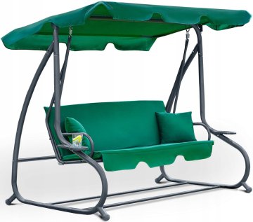 shumee Vrtna gugalnica REINFORCED RELAX COMFORT zelena