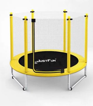 shumee REKREACIJSKI TRAMPOLIN ZA OTROKE 152 CM JUST FUN RUMEN