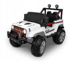 shumee Vozilo na akumulator JEEP WHITE 4X4 ROCKER/LED/MP3