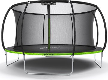 shumee VRTNI TRAMPOLIN PREMIUM ČRNE BARVE Z MREŽO 13 FT/404 CM