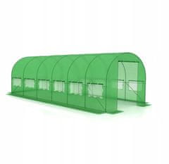 shumee Vrtni tunel iz folije 18 m² 600 x 300 cm zeleni rastlinjak