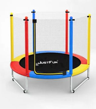 JUST FUN REKREACIJSKI TRAMPOLIN ZA OTROKE 152 CM JUST FUN VEČBARVEN