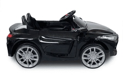 shumee Avto kabriolet GT-SPORT z baterijo + daljinskim upravljalnikom, za otroke, črne barve