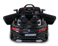shumee Avto kabriolet GT-SPORT z baterijo + daljinskim upravljalnikom, za otroke, črne barve