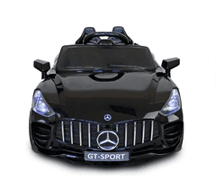 shumee Avto kabriolet GT-SPORT z baterijo + daljinskim upravljalnikom, za otroke, črne barve