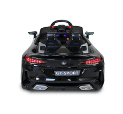 shumee Avto kabriolet GT-SPORT z baterijo + daljinskim upravljalnikom, za otroke, črne barve