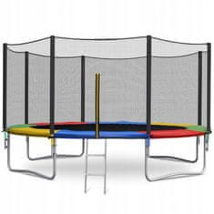 shumee Trampolin Just Fun 3,6 m, 374 cm, VEČBARVEN