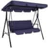 Vrtna gugalnica za 3 osebe, modra