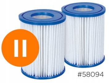shumee Filter za filtrirno črpalko tipa II Bestway 58094