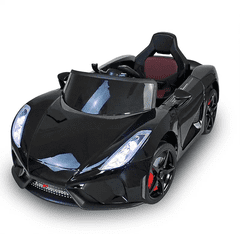 shumee Avtomobilček kabriolet na baterije LAMBO V12 ČRNE BARVE JUST DRIVE otroški avtoček z baterijo + daljinskim upravljalnikom