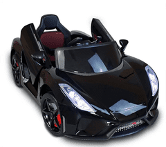 shumee Avtomobilček kabriolet na baterije LAMBO V12 ČRNE BARVE JUST DRIVE otroški avtoček z baterijo + daljinskim upravljalnikom