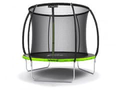 shumee Vrtni trampolin Premium črne barve Just Fun, 2,4 m - 244 cm
