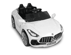 shumee Avto kabriolet GT-SPORT z baterijo + daljinskim upravljalnikom, za otroke, izjemno udoben - bel