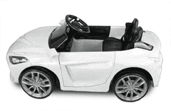 shumee Avto kabriolet GT-SPORT z baterijo + daljinskim upravljalnikom, za otroke, izjemno udoben - bel
