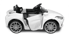 shumee Avto kabriolet GT-SPORT z baterijo + daljinskim upravljalnikom, za otroke, izjemno udoben - bel