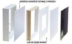shumee Okvir BOX črn 3D globine 30x30 cm za fotografije