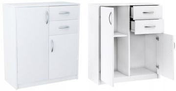 shumee Komoda 2D2S BELA omarica s predali in polico