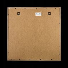 shumee 3D okvir BOX 50x50 cm za fotografije temno hrastov