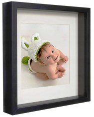 shumee Okvir BOX črn 3D globine 23x23 cm za fotografije