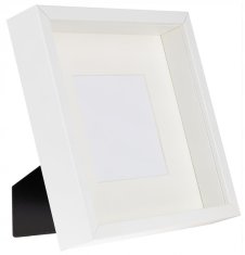 shumee Okvir BOX bel 3D 23x23 cm globok za fotografije
