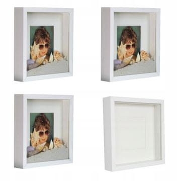 shumee Foto okvir 016/47 M043 bel 23x23 cm 3 kosi