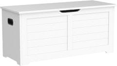 shumee Skrinja za shranjevanje s organizatorjem bele barve