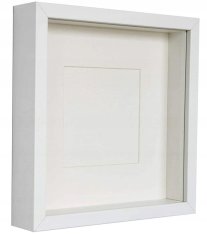 shumee Okvir BOX bel 3D 30x30 cm globok za fotografije