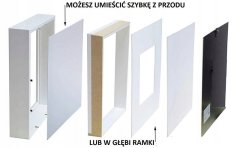 shumee Okvir BOX sonoma hrast tartufi 3D 30x30 cm za fotografije