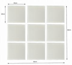 shumee Stenska ogledala 20x20cm komplet za lepljenje 9 kosov