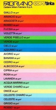 Fabriano Papir barvni a4 colore intenzivne barve 80gr - sv.modra-cielo