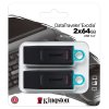 Kingston DataTraveler Exodia 64GB USB 3.2 Gen1 DTX/64GB-2P dvojno pakiranje USB ključ