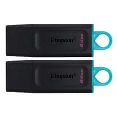 Kingston DataTraveler Exodia 64GB USB 3.2 Gen1 (DTX/64GB-2P), dvojno pakiranje, USB ključ