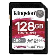 Kingston Canvas React Plus SD 128GB Class10 UHS-II (SDR2V6/128GB) spominska kartica