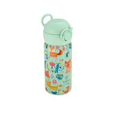 ESTIA HOME ART Wonder Feline Foliage izolirana otroška steklenica z nastavkom za pitje, 350 ml