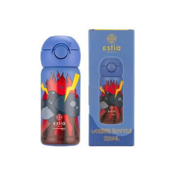 ESTIA HOME ART Wonder Lava Splash izolirana otroška steklenica z nastavkom za pitje, 350 ml