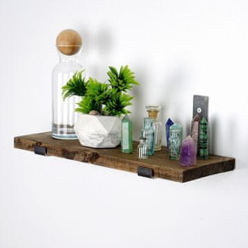 Woody Fashion Dekorativna lesena stenska polica, LAM007