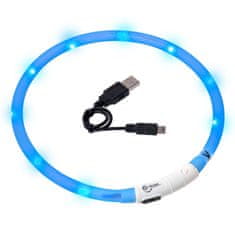 Karlie USB Visio Light LED ovratnica za polnjenje 70cm modra KAR