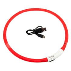 Karlie USB Visio Light LED ovratnica za polnjenje 70cm rdeča KAR