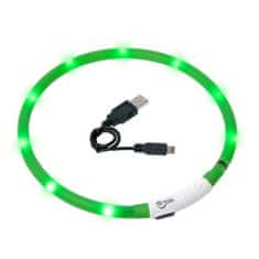 Karlie USB Visio Light LED ovratnica za polnjenje 70cm zelena KAR