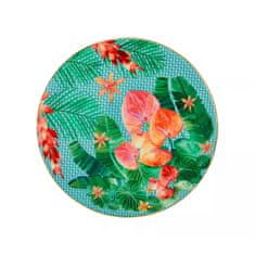 Maxwell & Williams Krožnik s podstavkom Tropicana 20cm / moder / porcelan
