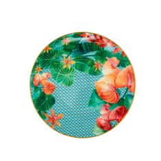 Maxwell & Williams Skodelica za čaj s podstavkom Tropicana 250ml / roza / porcelan