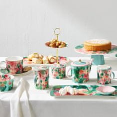 Maxwell & Williams Skodelica za čaj s podstavkom Tropicana 250ml / roza / porcelan