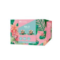 Maxwell & Williams Set skodelica za črno kavo Tropicana 100ml / 2 kos / roza / porcelan
