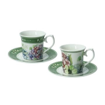 Brandani Set skodelica za črno kavo Flora / 2 kos / porcelan