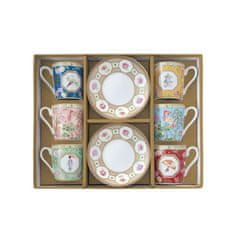 Easy Life Set skodelica za črno kavo s podstavkom Jardins d'Orient 100ml / 6 kos / porcelan