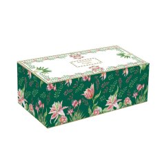Easy Life Set skledice na lesenem podstavku Botanic Chic 29x13cm / porcelan. les