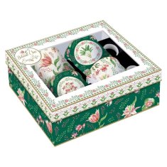 Easy Life Set lonček Botanic Chic 300ml / 4 kos / porcelan