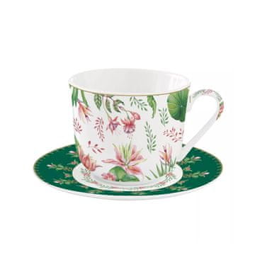 Easy Life Skodelica za belo kavo Botanic Chic 300ml / porcelan